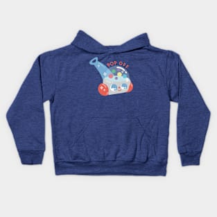 Pop off Retro Vintage Toy Art Kids Hoodie